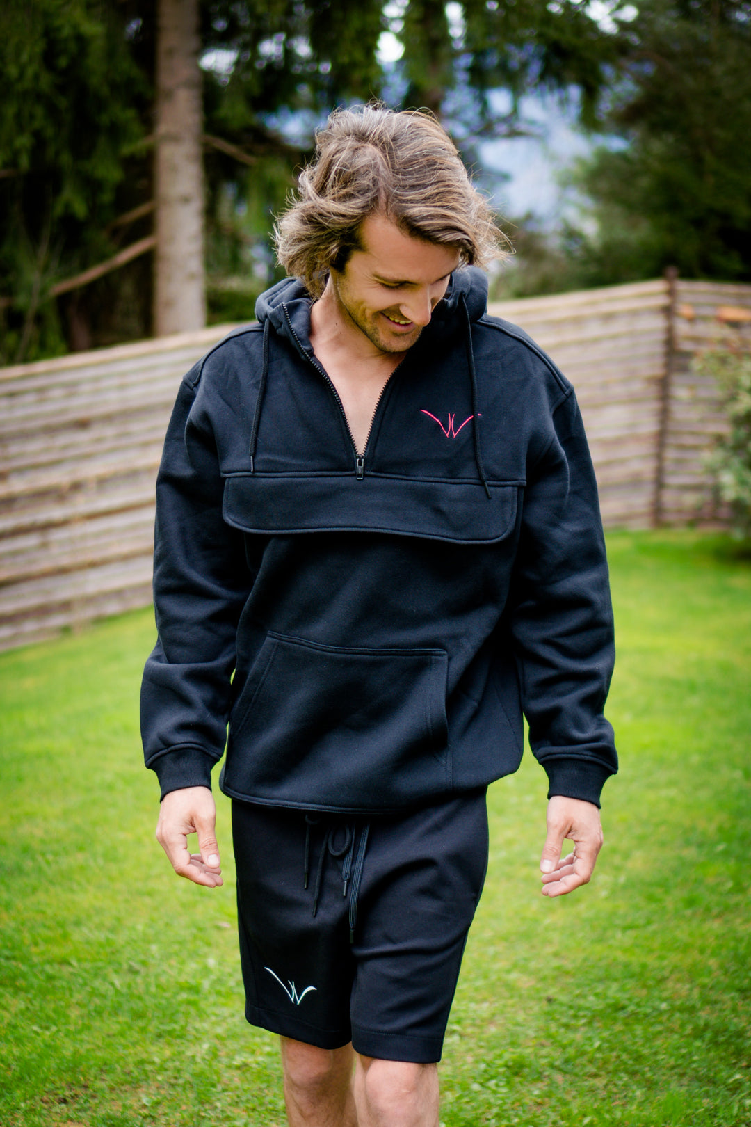 Wellc_m - 1/4-Zip Hoodie